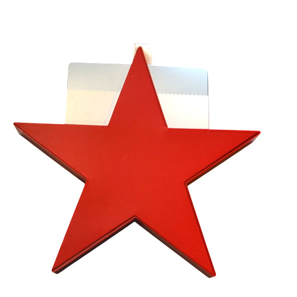 Macy's Bright Red Star Gift Box, Money Holder w/ Ribbon Hang Tag, 10 Pack - Picture 1 of 3